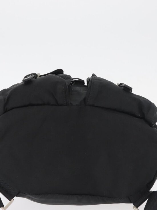 PRADA Backpack Nylon Black Silver Auth 178309 main image 11